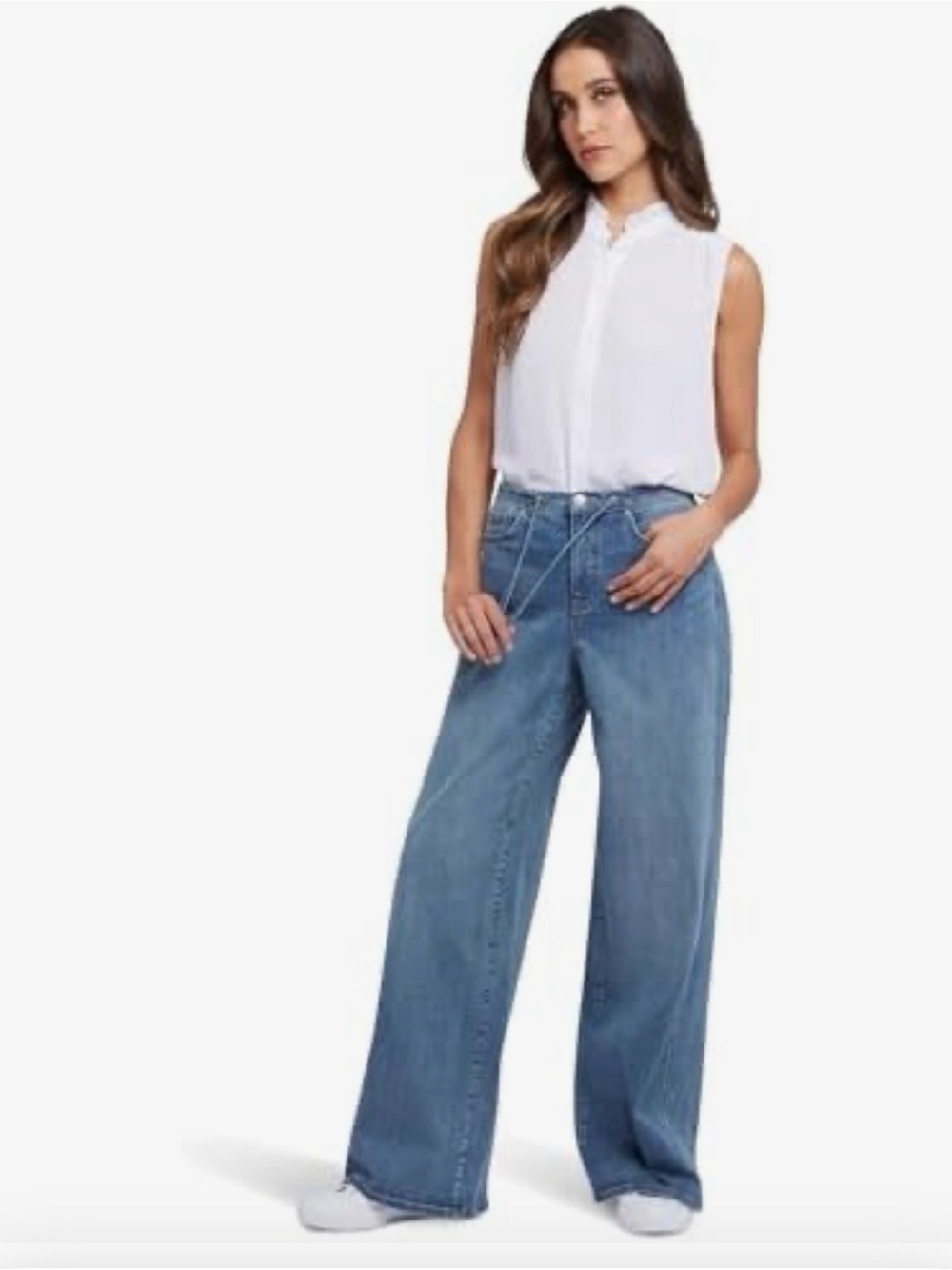NYDJ Cindi Cool Embrace
Drawstring High Waist Relaxed-Size 12-NWT